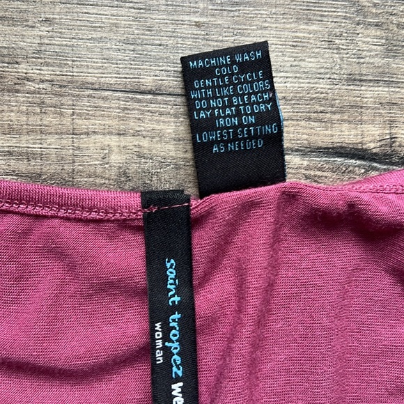 Saint Tropez West Woman maroon Butterfly shaped blouse - Picture 9 of 9